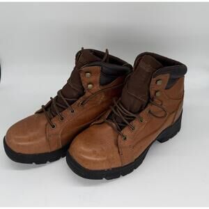 Guide Gear GG EL-05 Brown Leather Work Boots Men’s 8